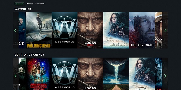Screenshot of StreamIt landing page